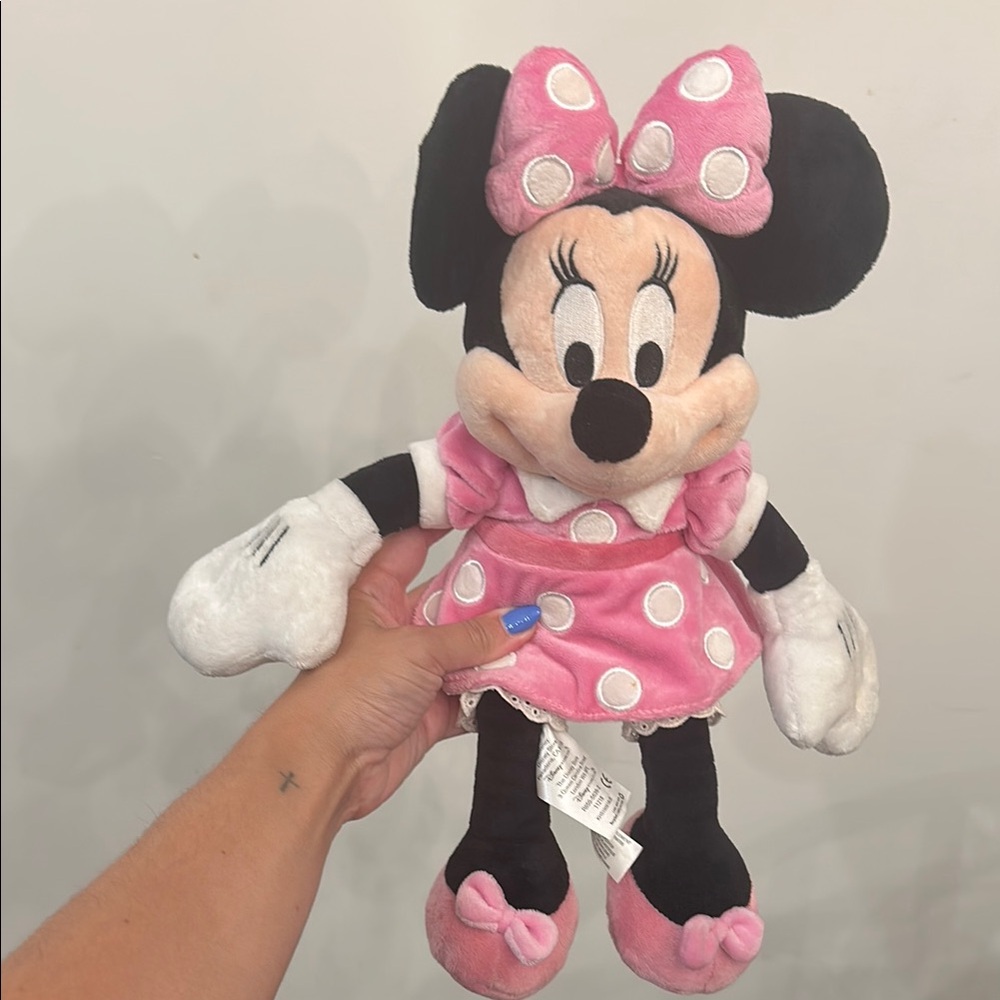 Disney Minnie Mouse Plush Toy - Pink and Black